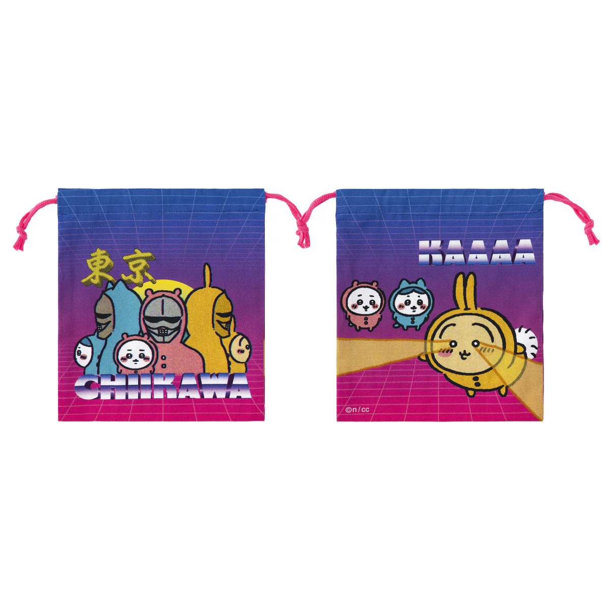 Chiikawa Tokyo Chiikawa Medium Drawstring Pouch (Pajama)
