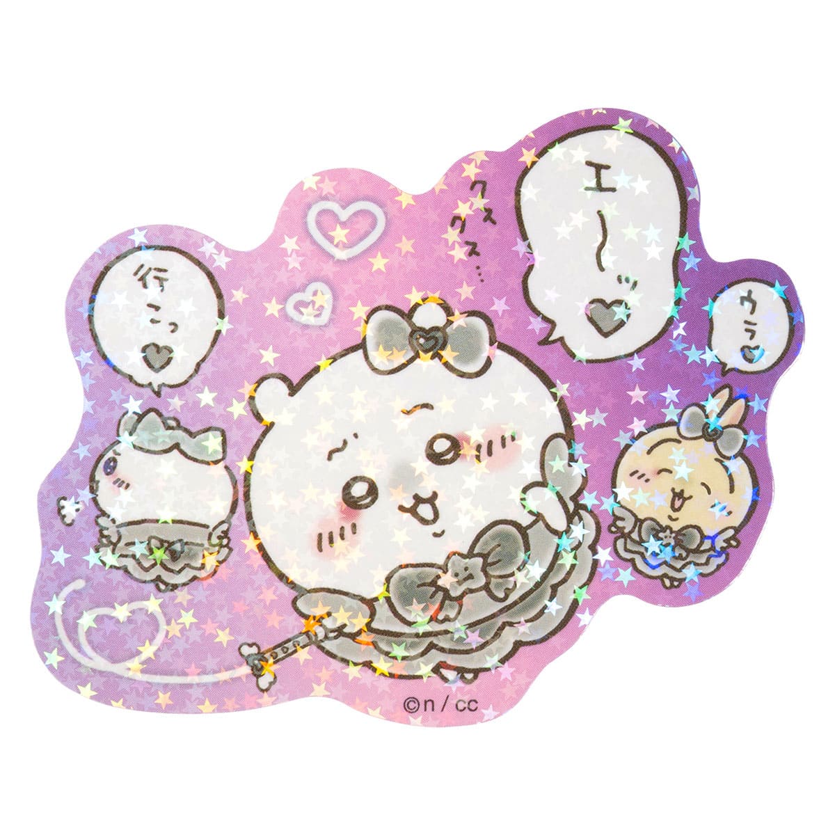 Chiikawa Magical Chiikawa Evil Version Hologram Sticker (So Evil)