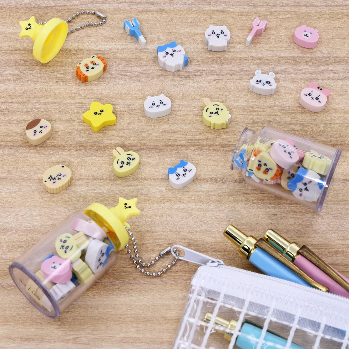 Chiikawa Squishy Eraser 2 1Box, 36 Bottles