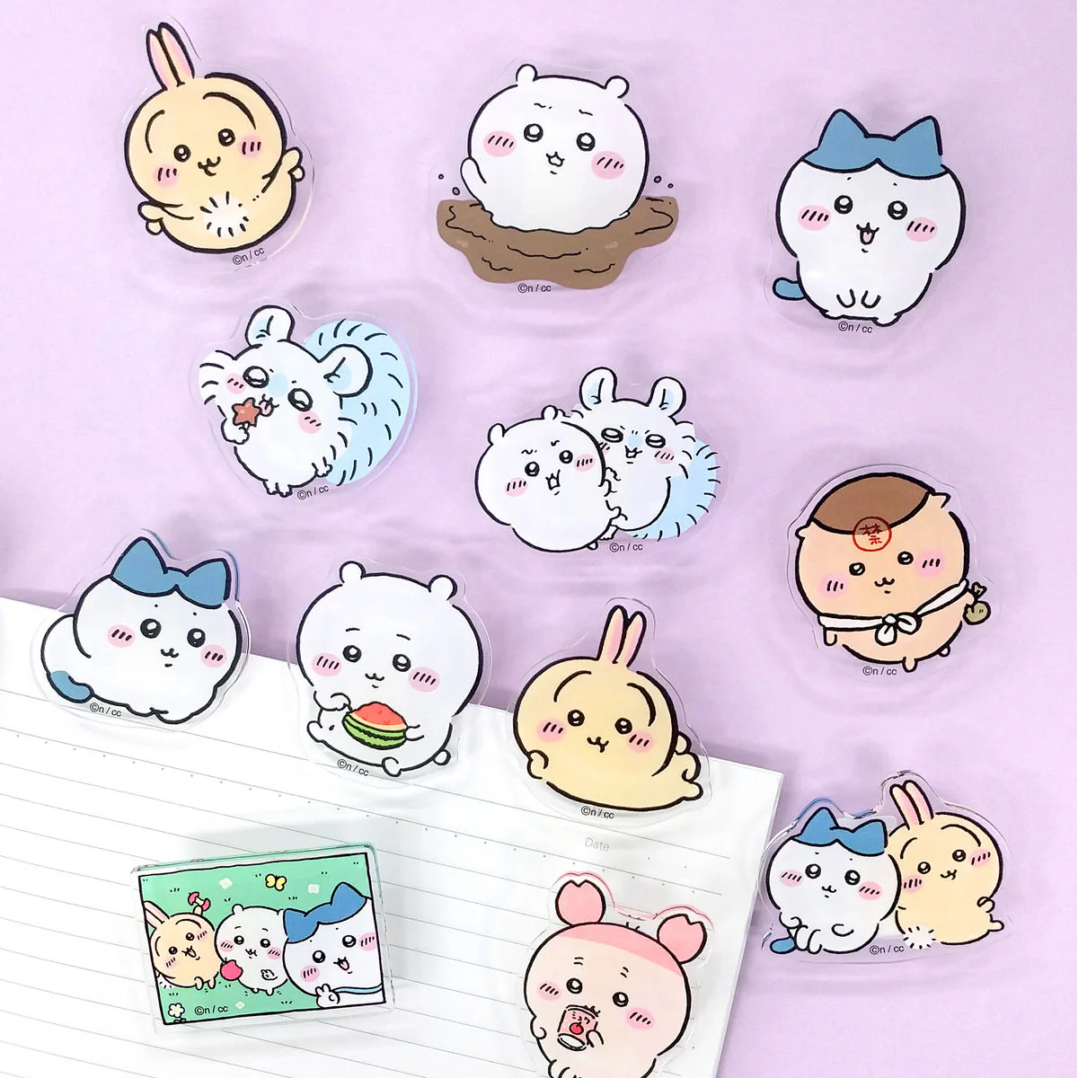Chiikawa Acrylic Clip (Chiikawa & Momonga)