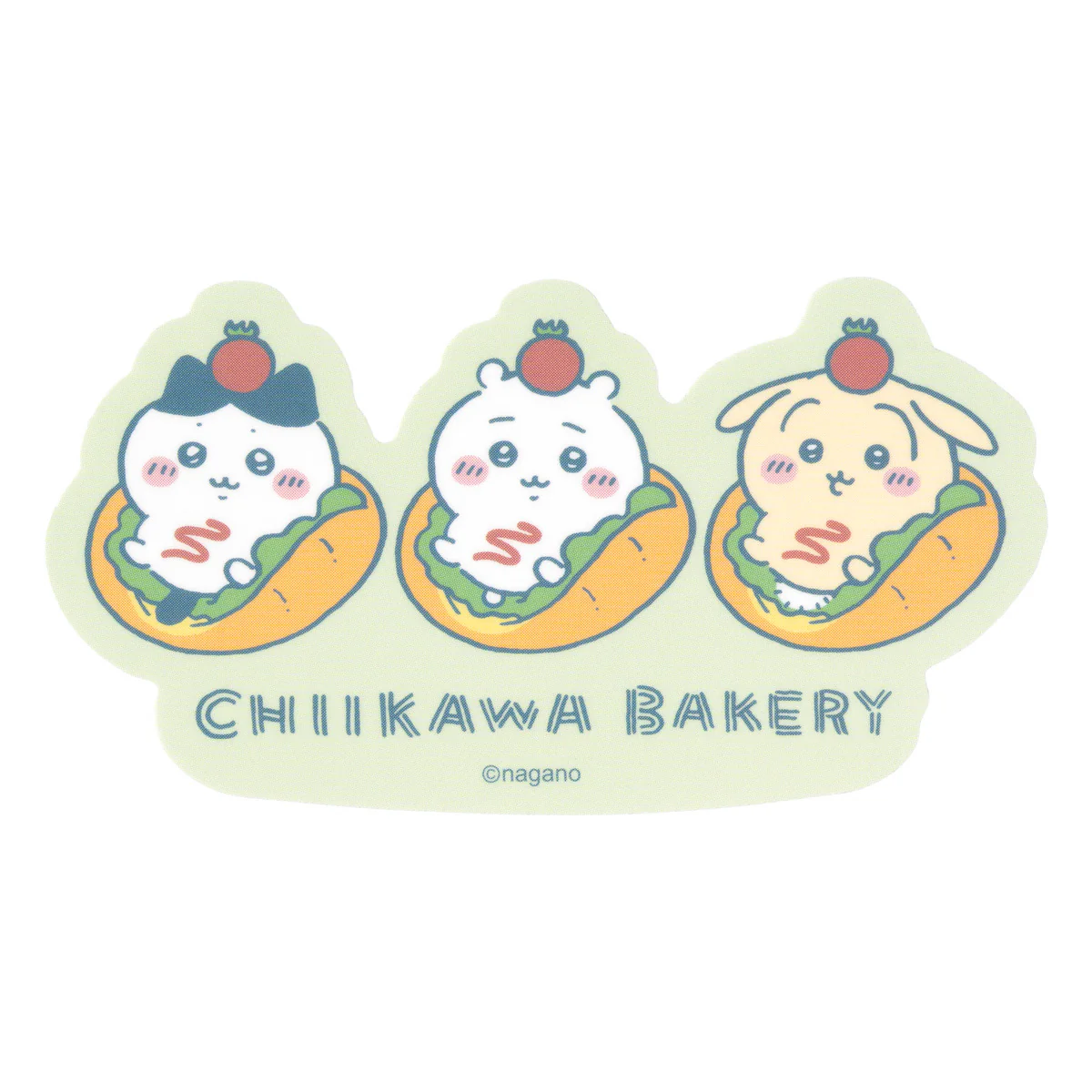 Chiikawa Bakery Smartphone-sized Matte Sticker (Sandwich Trio)