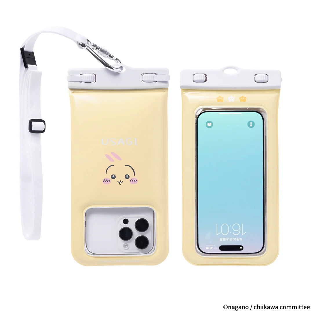 Chiikawa DIVAID Floating Waterproof Case with Shoulder Strap (Usagi/Face)