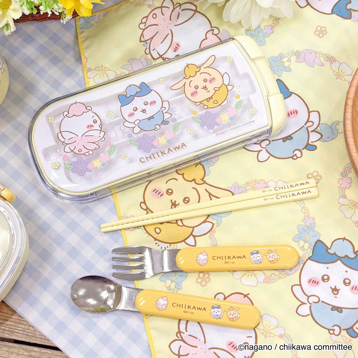 Chiikawa Slide Lid Trio Set (Fairy Flower)