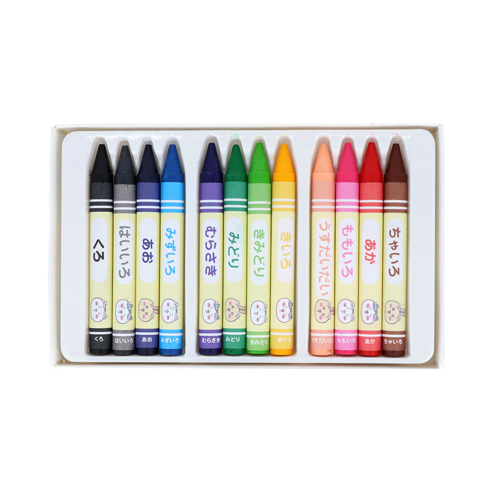Chiikawa Water-Easy Crayons 12-Color Set