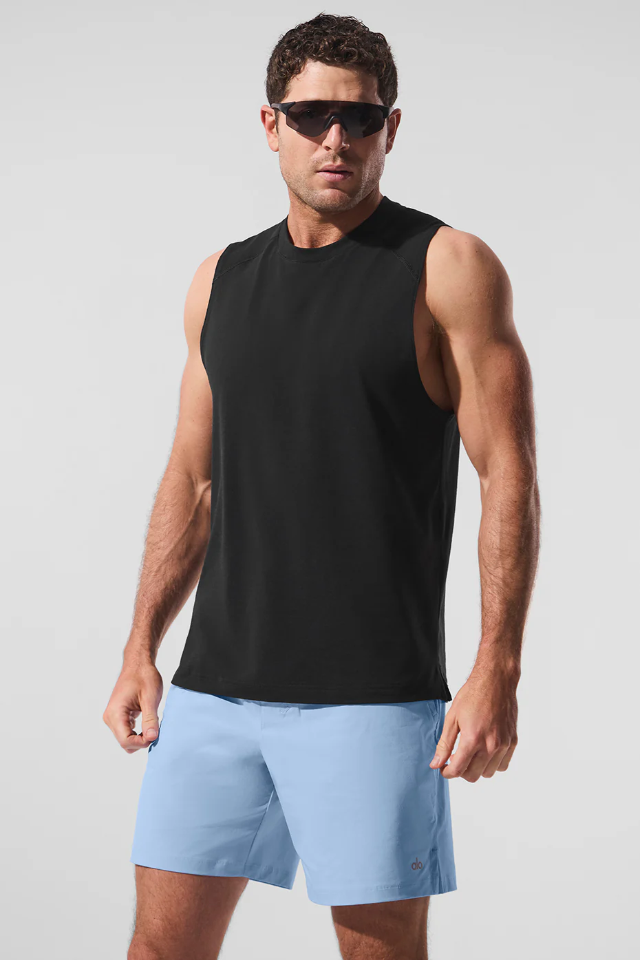 Alo Vapor Muscle Tank - Black