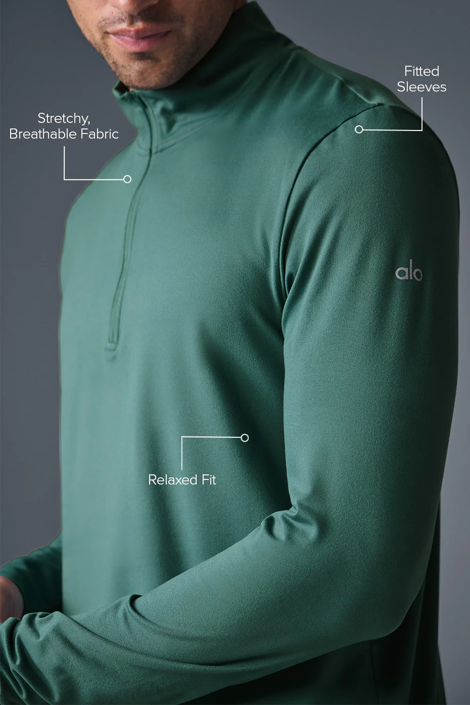 Conquer 1/4 Zip Reform Long Sleeve - Winter Ivy