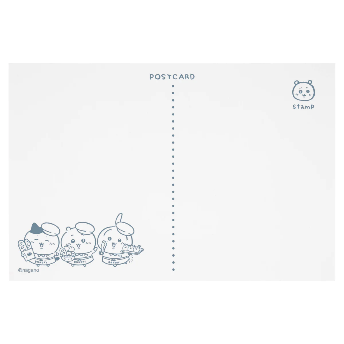 Chiikawa Bakery Letterpress Postcard (Tumbling Trio)