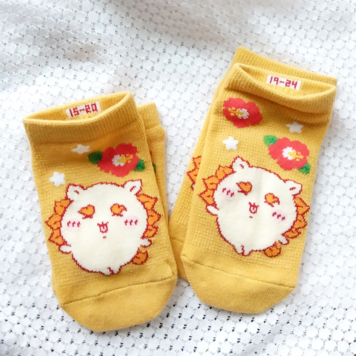 Chiikawa Mesh Sneaker Socks (Shisa・Aloha)