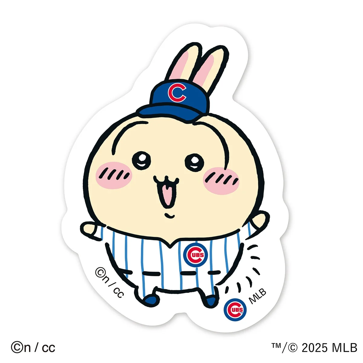 Chiikawa×MLB TOKYO SERIES Die-cut Sticker ⑥ Usagi (Cubs)