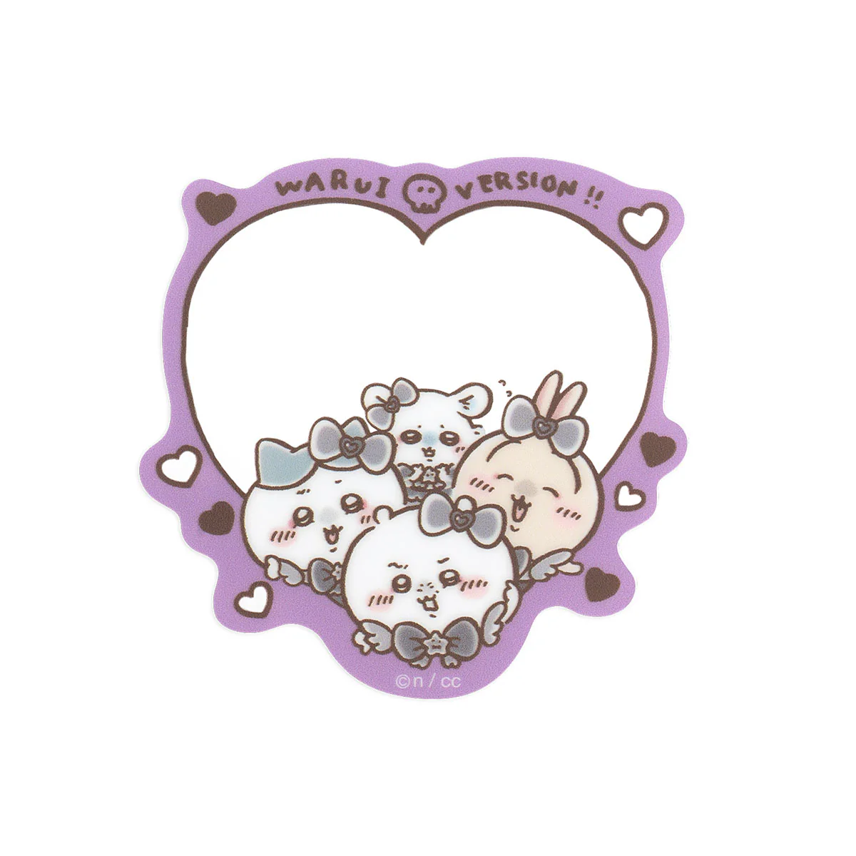 Chiikawa Magical Chiikawa Evil Version Mini Mirror with Case (Heart)