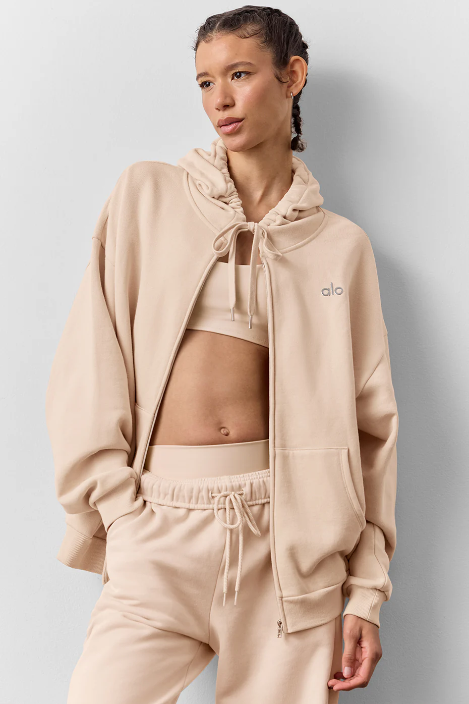 Accolade Full Zip Hoodie - Macadamia