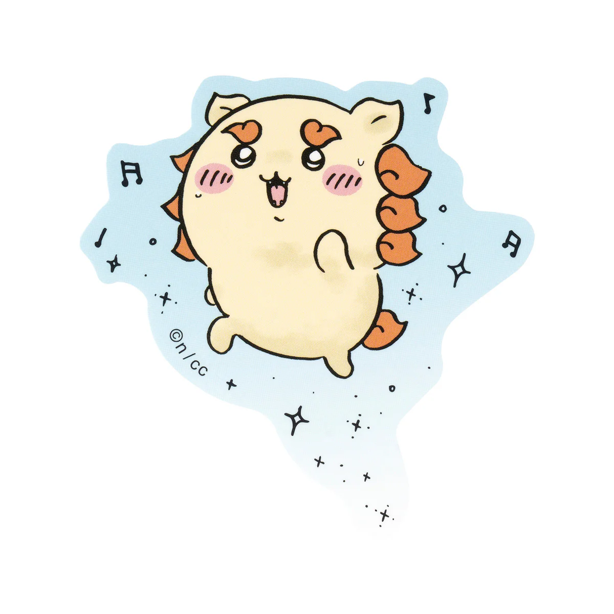 Chiikawa Smartphone-sized Sticker (Running Shisa)
