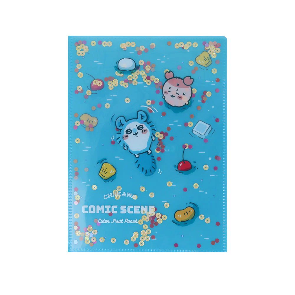 Chiikawa Sequin Clear File A5W (Fruit Punch・Day)