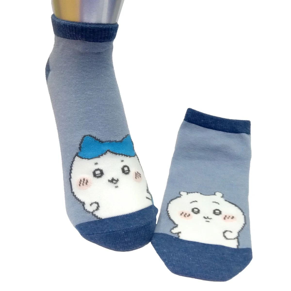 Chiikawa Sneaker Socks (Chiikawa & Hachiware, Left & Right) - Men's