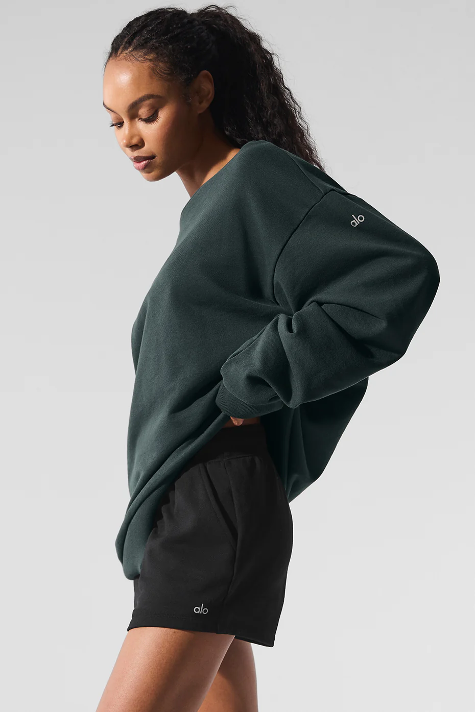 Chill Crew Neck Pullover - Charcoal Green