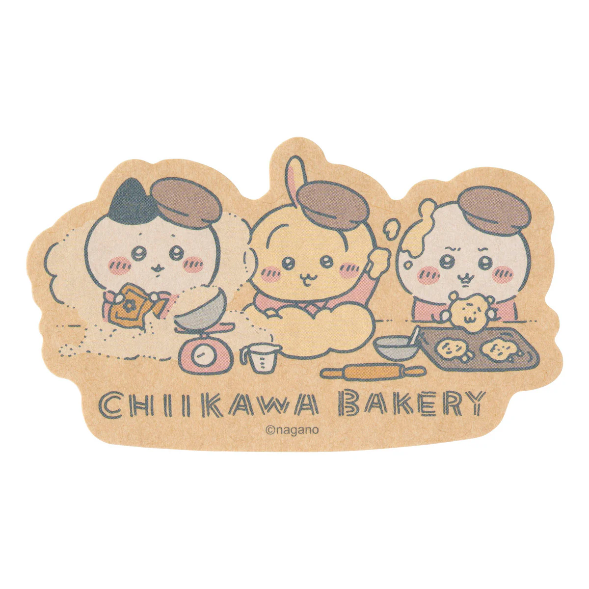 Chiikawa Bakery Smartphone-sized Craft Sticker (Baking Trio)