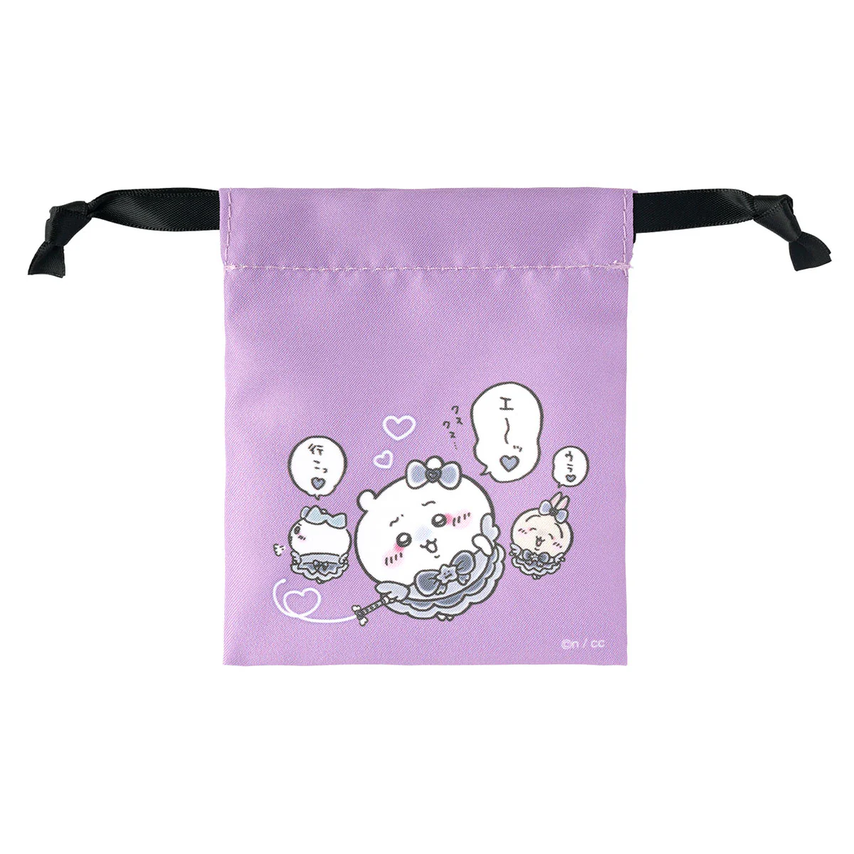 Chiikawa Magical Chiikawa Evil Version Mini Drawstring Pouch (Heart)