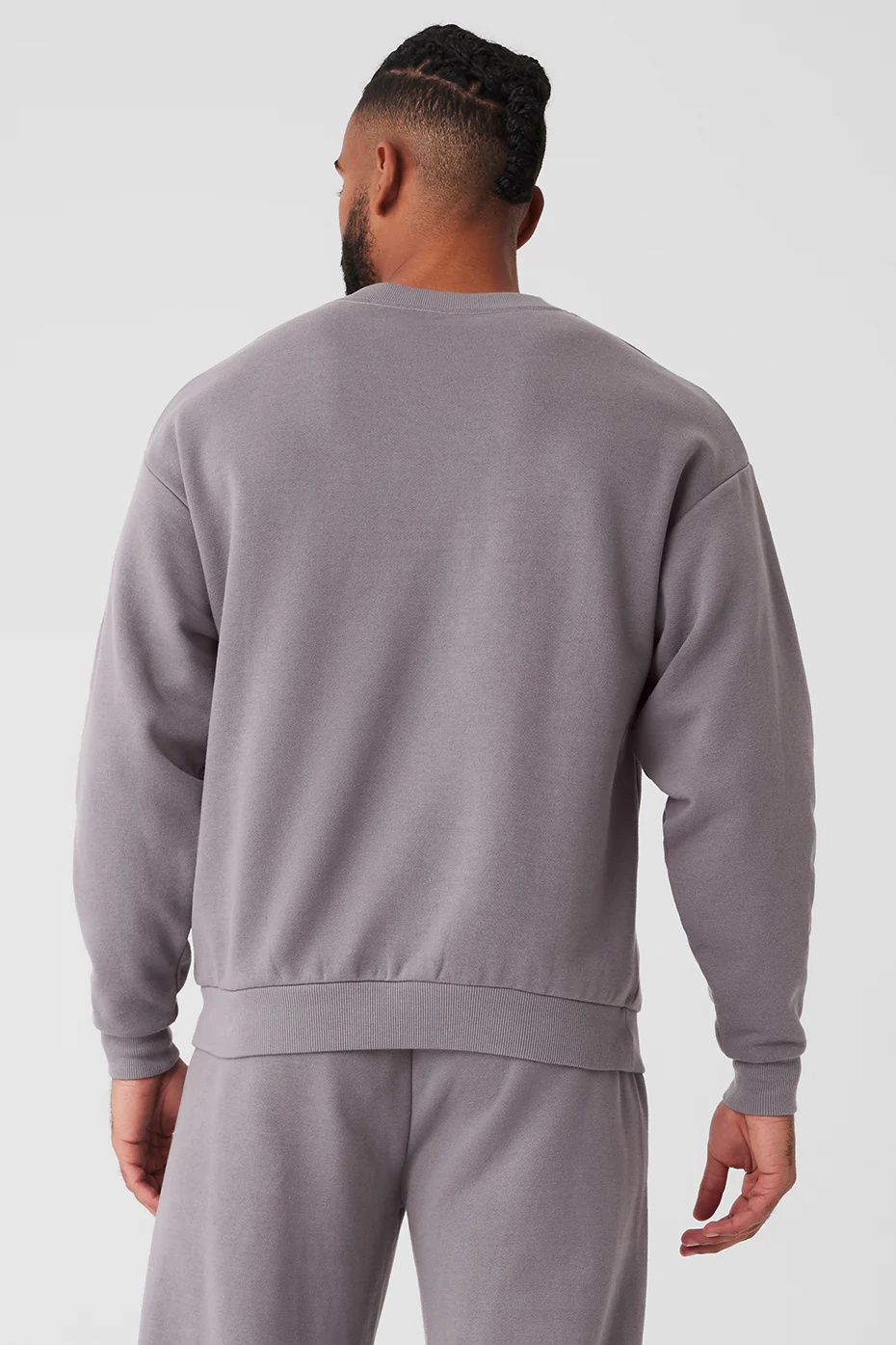 Washed Accolade Crew Neck Pullover - Cool Grey Wash
