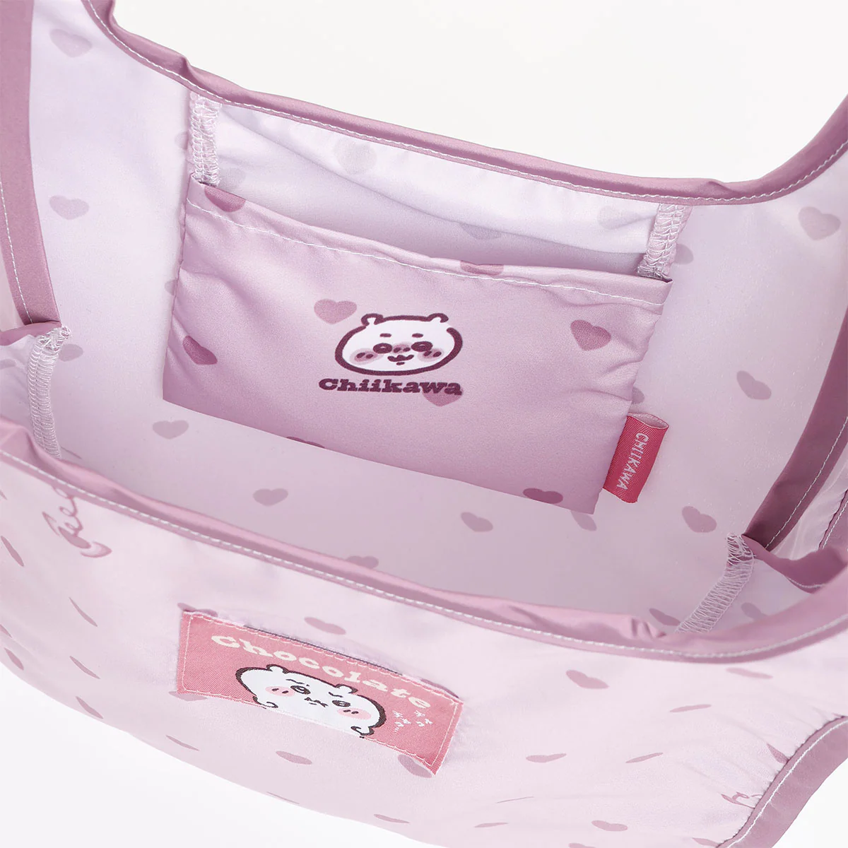 Chiikawa Eco Bag Heart Chocolate Chiikawa Pink