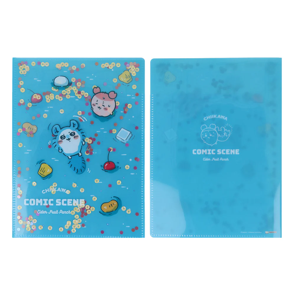 Chiikawa Sequin Clear File A5W (Fruit Punch・Day)