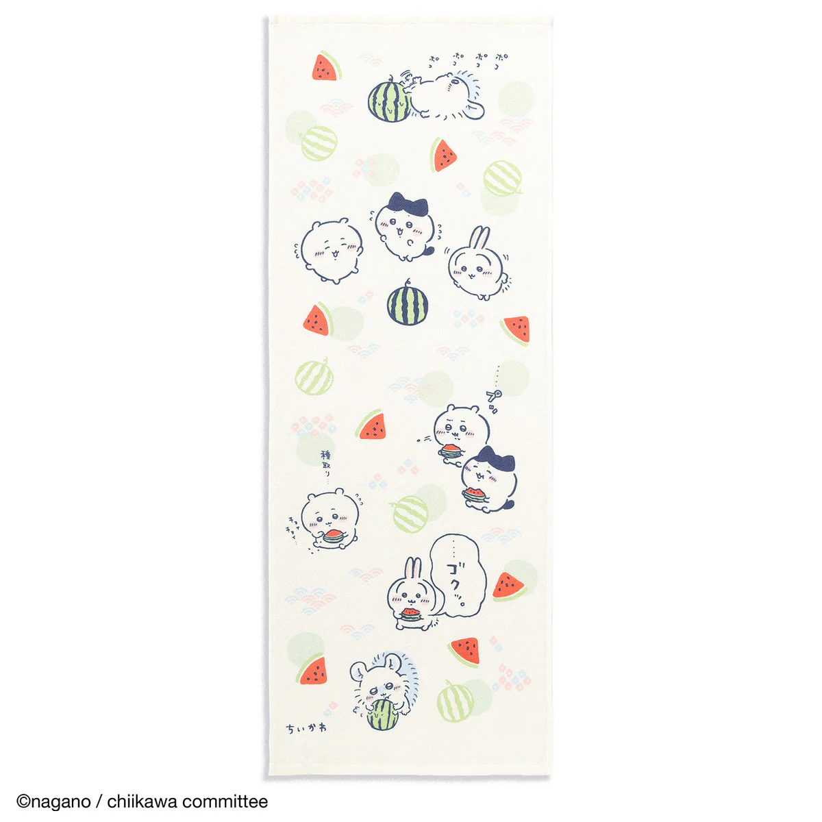 Chiikawa Tenugui Towel (Watermelon Season)