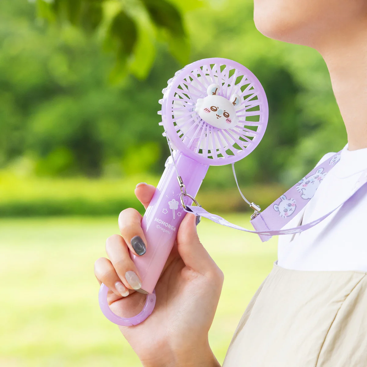 Chiikawa Jelly Color Handy Fan (Momonga)