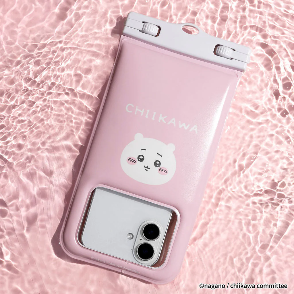Chiikawa DIVAID Floating Waterproof Case with Shoulder Strap (Chiikawa/Face)