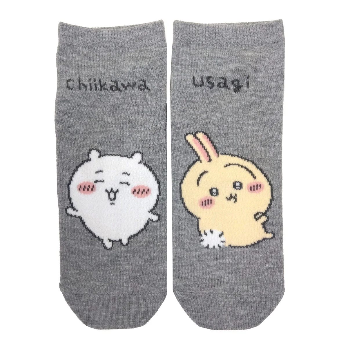 Chiikawa Sneaker Socks (Chiikawa & Usagi, Left & Right) - Men's