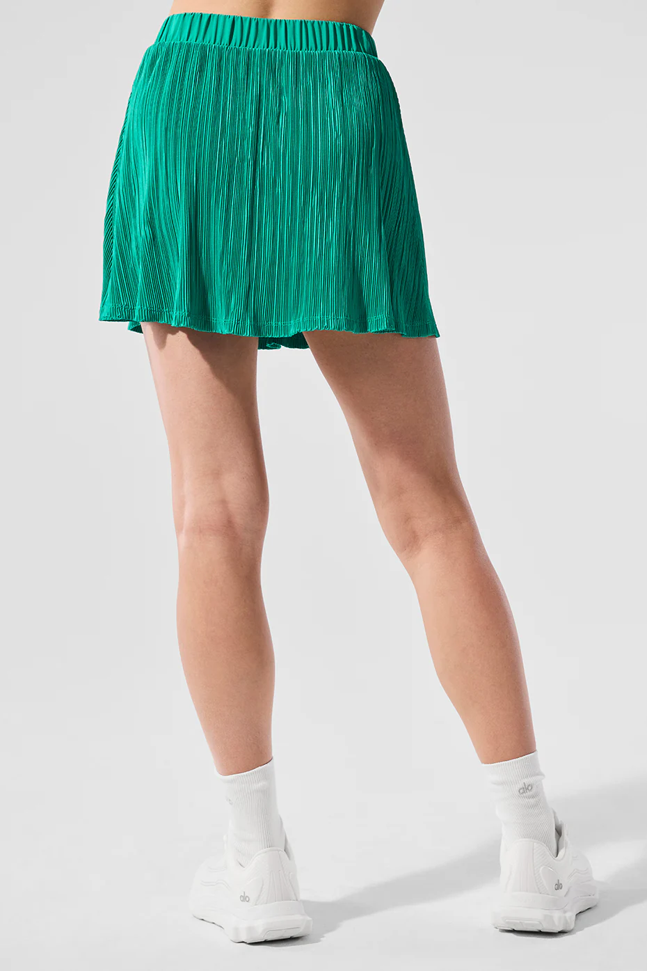 Micro Plisse Tennis Skirt - Spruce Green