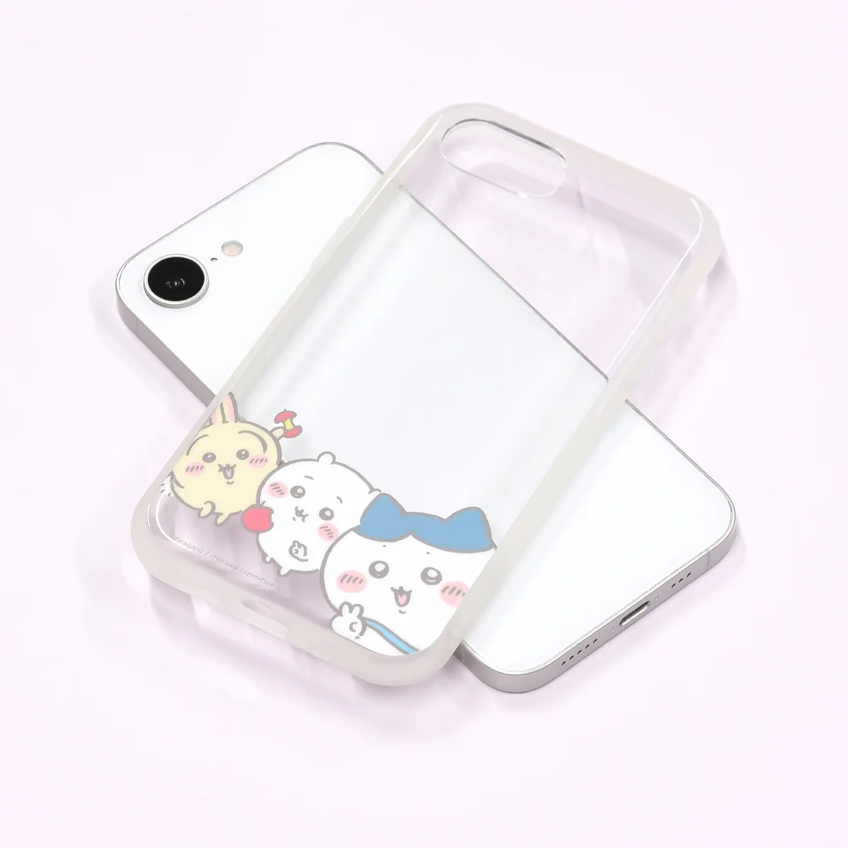 Chiikawa IIIIfit Clear iPhone 16e Compatible Case (Peace)