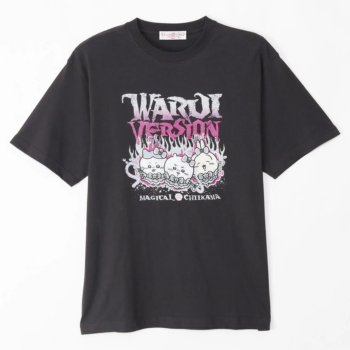 Chiikawa Magical Chiikawa T-Shirt Evil Version Trio Charcoal
