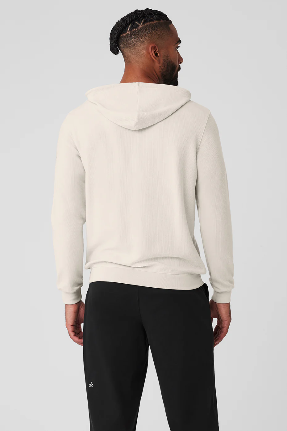 Micro Waffle Fast Break Hoodie - Bone
