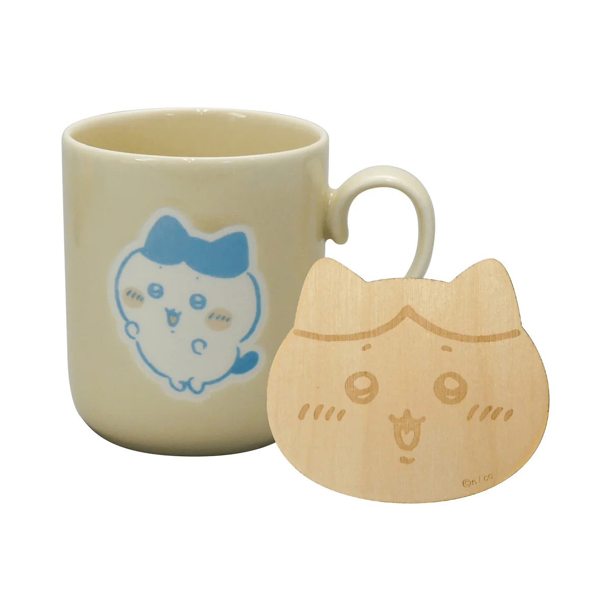 Chiikawa Mug with Coaster (Hachiware)