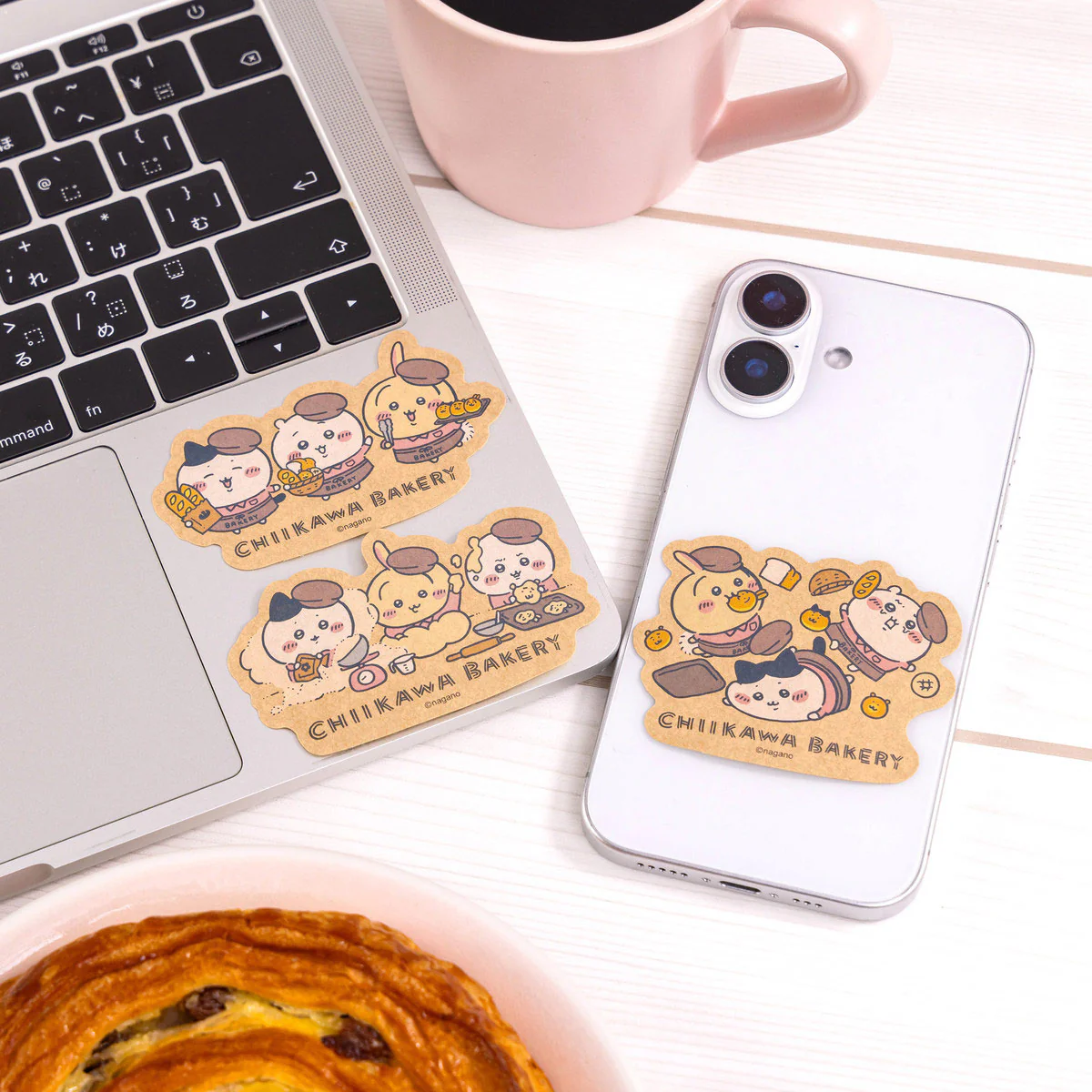 Chiikawa Bakery Smartphone-sized Craft Sticker (Baking Trio)