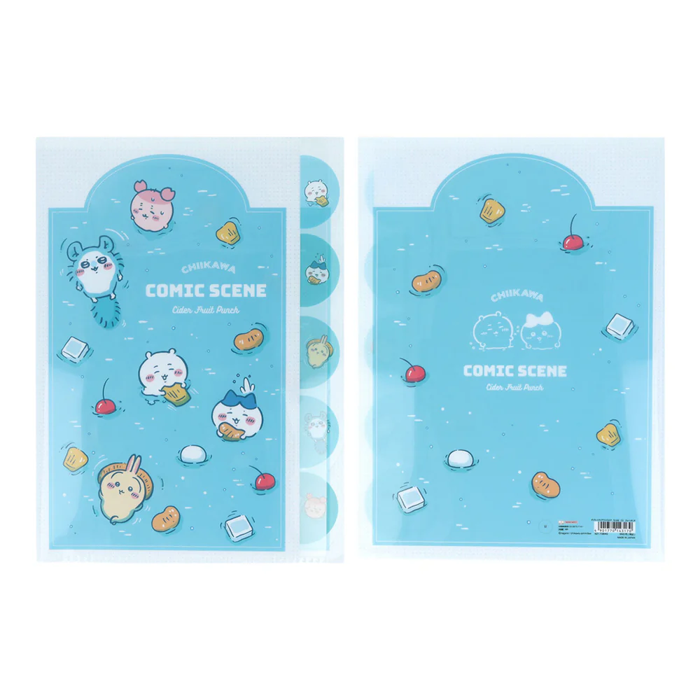 Chiikawa Die-cut Clear File 5P (Fruit Punch)