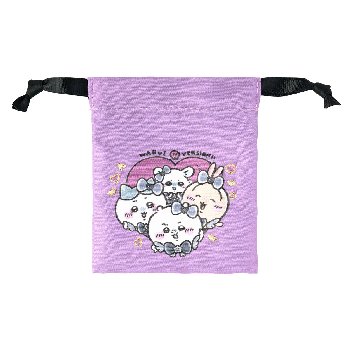 Chiikawa Magical Chiikawa Evil Version Mini Drawstring Pouch (Heart)