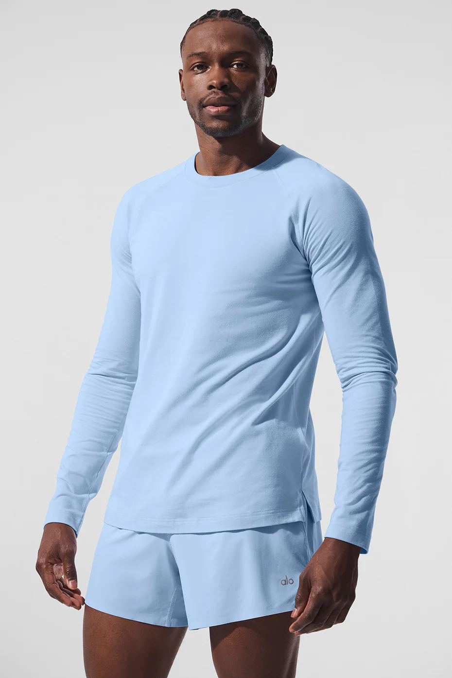 Alo Vapor Crewneck Long Sleeve - Seashell Blue