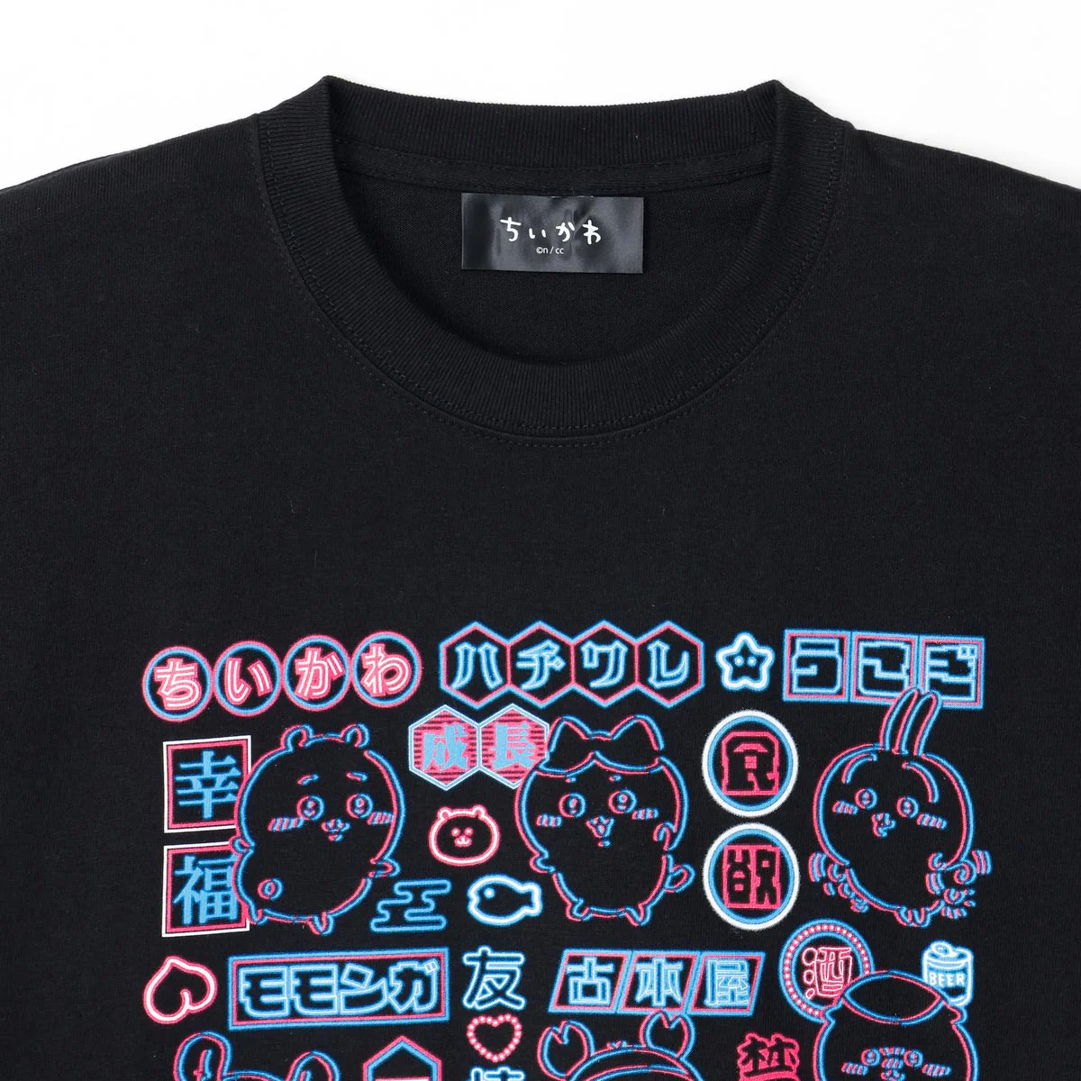 Tokyo Chiikawa T-shirt (Neon / Black)