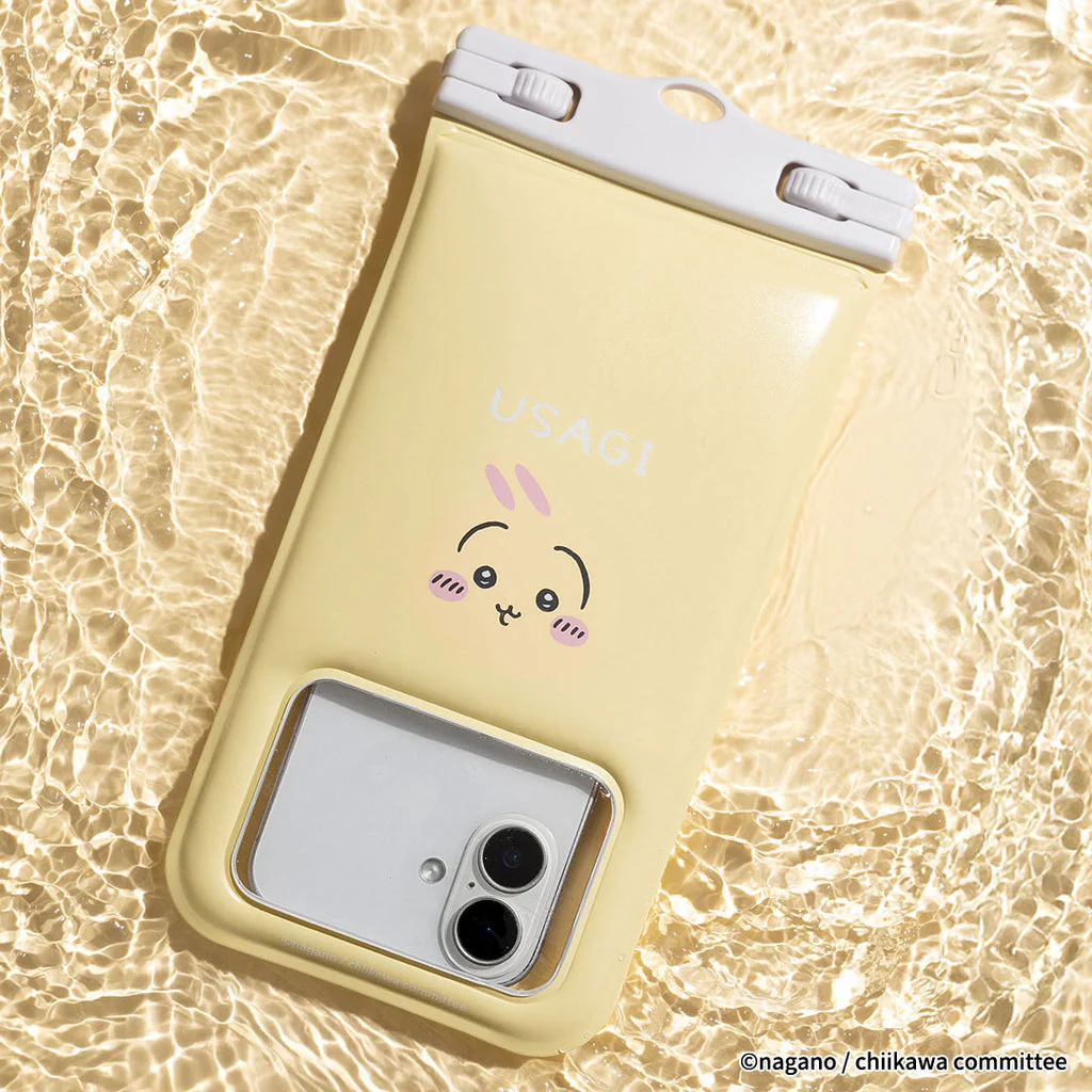 Chiikawa DIVAID Floating Waterproof Case with Shoulder Strap (Usagi/Face)