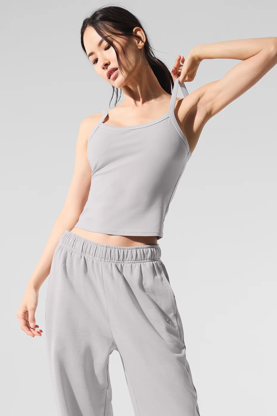 Washed Alosoft Sweet Talker Tank - Grey Sky Wash