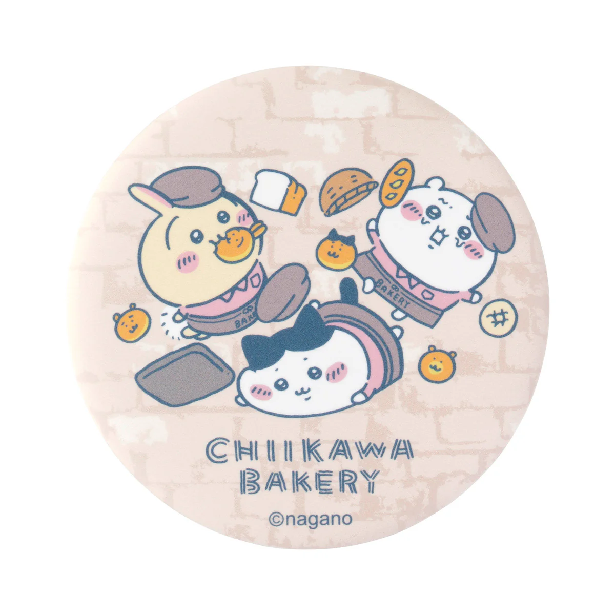 Chiikawa Bakery Trading Matte Can Badge (9 Types)