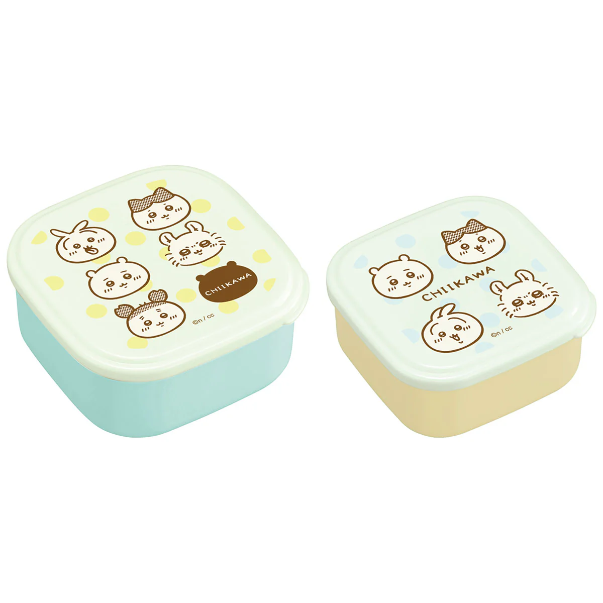 Chiikawa 2-Piece Sealed Container Set (Face)