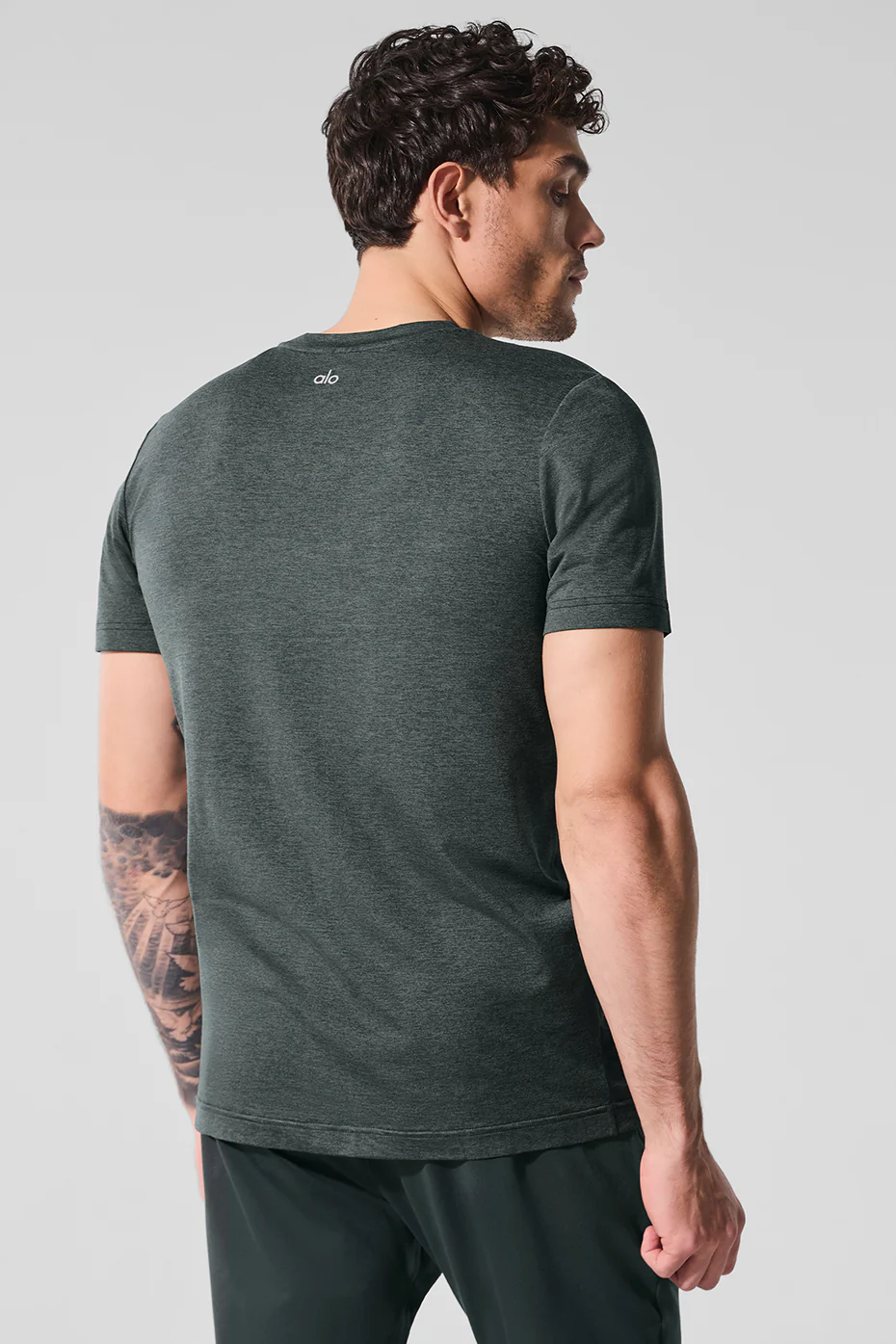 Conquer Reform Crewneck Short Sleeve - Charcoal Green Heather
