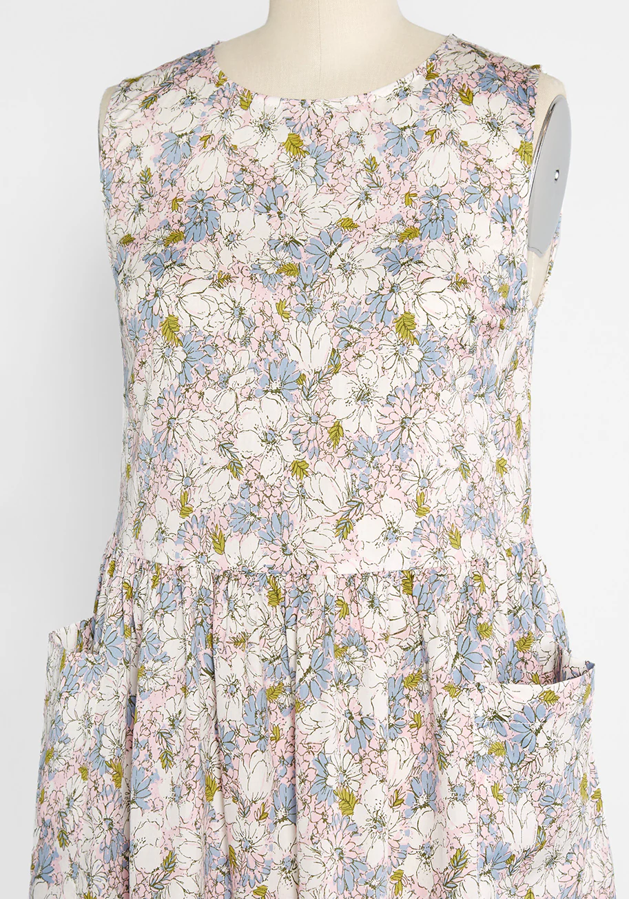 Gathering Wildflowers Smock Dress