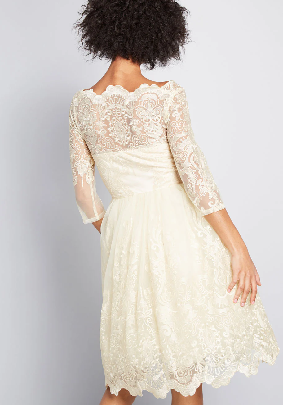 Gilded Grace Lace Dress