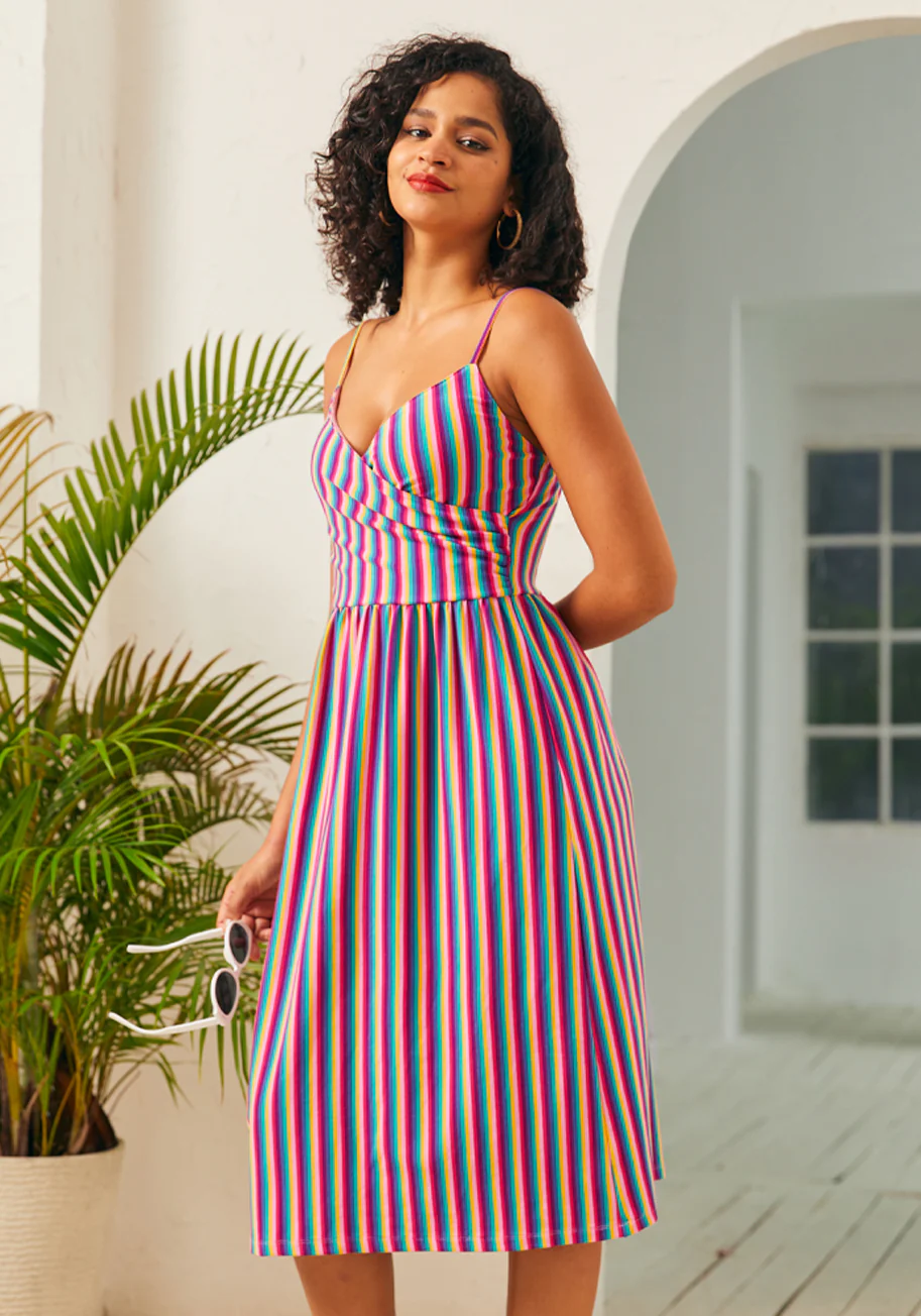 Surplice and Demand Midi dress