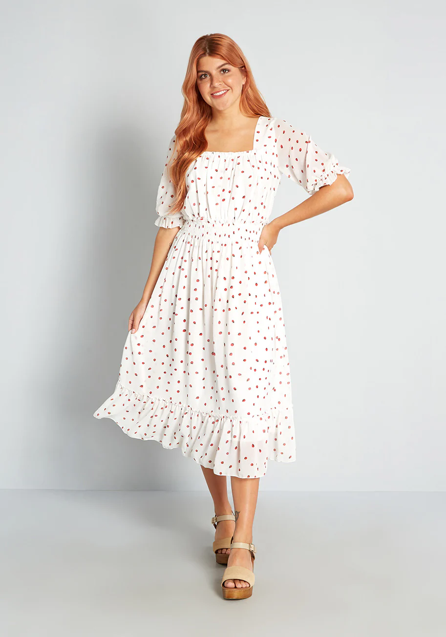 Sweet Days on Strawberry Hill Midi Dress
