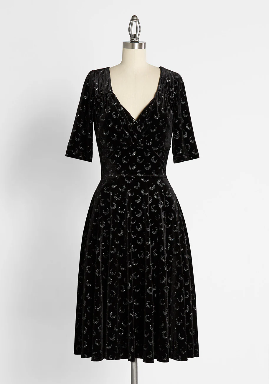 Dancing Beneath the Glitter Moon Dress