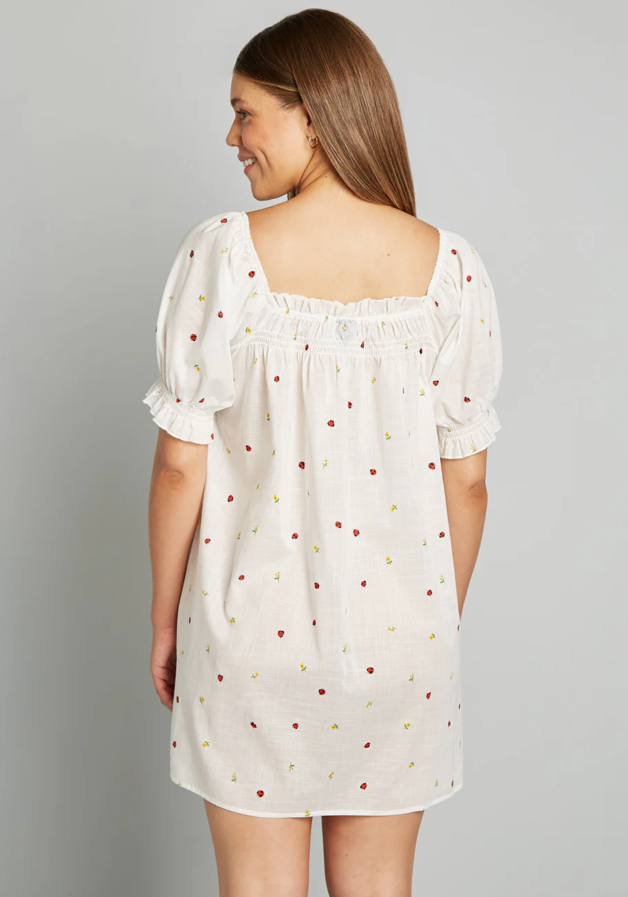 Summertime Garden Stories Smocked Mini Dress