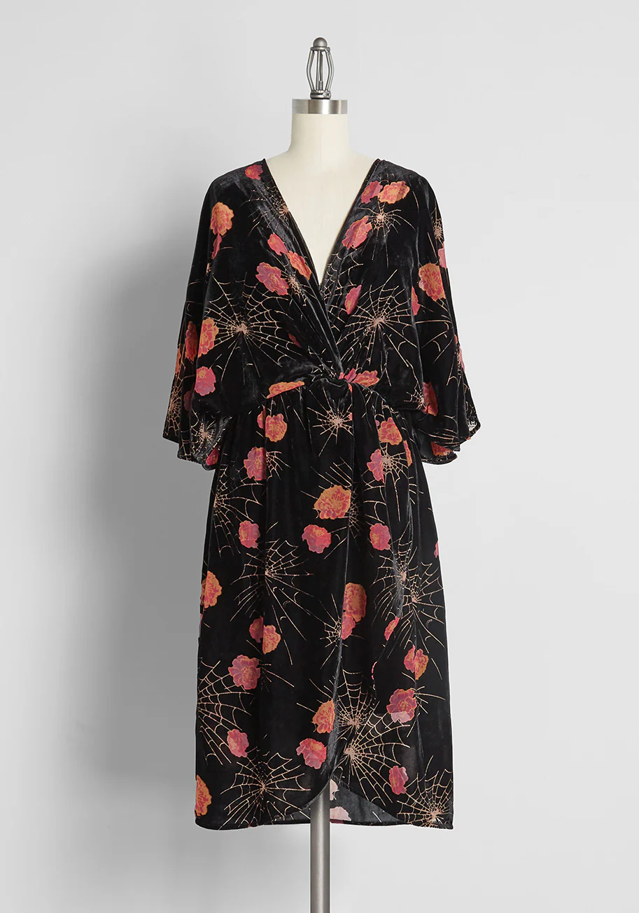 Dramatic Depths Velvet Dress